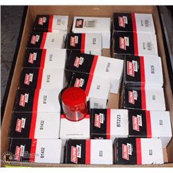 BOX OF MISC BALDWIN FILTERS.