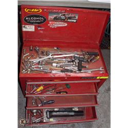 ESTATE WATERLOD SHOP SERIES 5 DRAWER RED METAL