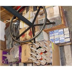 PALLET OF CONSTRUCTION GOODS INCL PL400, ADHESIVES