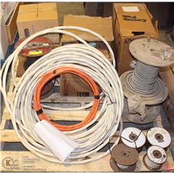 PALLET OF ASSORTED HIGH/LOW VOLTAGE WIRE INCL