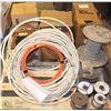 Image 1 : PALLET OF ASSORTED HIGH/LOW VOLTAGE WIRE INCL