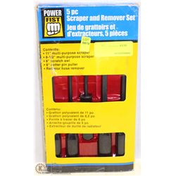 POWER-FIST 5-PIECE SCRAPER AND REMOVER SET