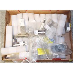 LARGE FLAT OF MANY SPECIALIZED BITS + DRILLBITS +