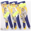 Image 1 : LOT OF 3 NEW IRWIN FAST-RELEASE VICEGRIPS