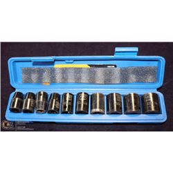 NEW 10PC METRIC 1/2" SHALLOW IMPACT SOCKET SET
