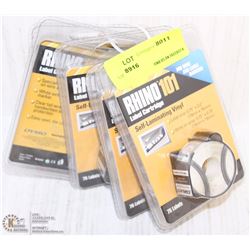 5 RHINO 101 LABEL CARTRIDGES