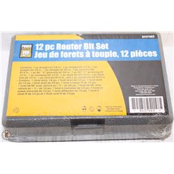 NEW POWER-FIST 12-PIECE ROUTER-BIT