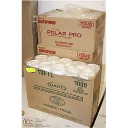 1000 LIFT N' LOCK LIDS + 3000 SPOONS