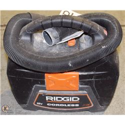 RIGID 18V CORDLESS PORTABLE WET/DRY VAC