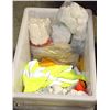 Image 1 : TOTE OF HI-VIZ VESTS + BUNDLES OF NEW KNIT-GLOVES