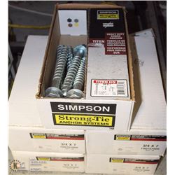 5 CASES OF SIMPSON STRONG-TIE ANCHOR SYSTEMS