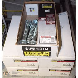 5 CASES OF SIMPSON STRONG-TIE ANCHOR SYSTEMS