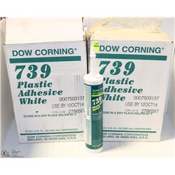2 CASES OF 739 PLASTIC WHITE ADHESIVE (24 TUBES)