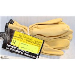 2 PAIRS OF BDG DEER-GRAIN DRIVERS ROPERS SIZE: 10