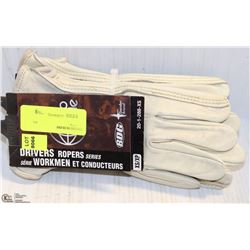 2 PAIRS OF SIZE:XS BDG LEATHER DRIVERS ROPERS