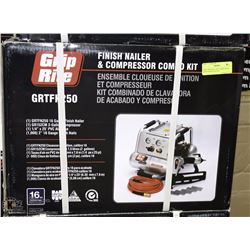 NEW GRIP RITE AIR COMPRESSOR WITH FINISH NAILER