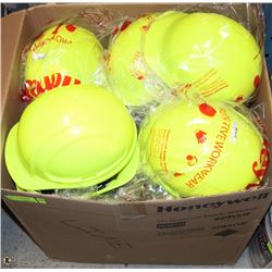 FULL BOX OF NEW CONSTRUCTION HARDHATS W/ LINERS