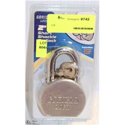 GORILLA LOCKS- 2" SHORT SHACKLE STEEL PADLOCK