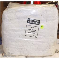 20 LBS OF NEW WHITE-WASHED MILL ENDS-AS THEY COME-