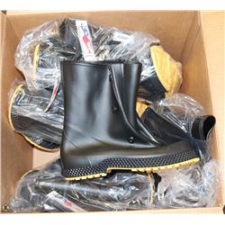 6 PAIRS OF HONEYWELL SIZE:6-8 RUBBER OVERBOOT