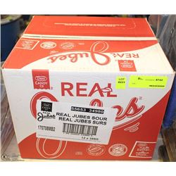 1 CASE OF DARE REAL SOUR JUBES -AS THEY COME-