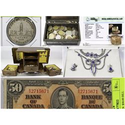 FEATURED ITEMS: BANKNOTES , CURRENCY , GEMSTONES AND