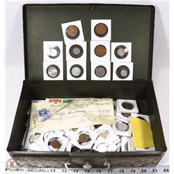 ESTATE MONEY BOX COIN COLLECTION
