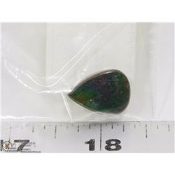 AMMOLITE BLUE/GREEN FIRE PEAR SHAPED