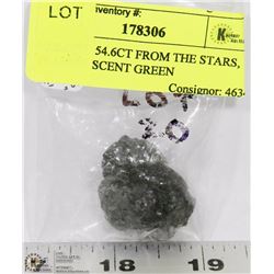 MOLDITE 54.6CT FROM THE STARS, TRANSULSCENT GREEN