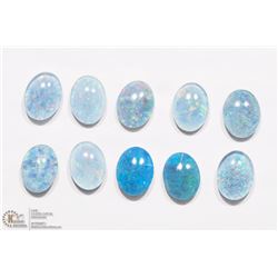 1) 10 GENUINE OPAL TRIPLETS OCT BIRTHSTONE