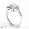 Image 2 : 9) STERLING SILVER DIAMOND RING