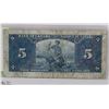 Image 2 : 1937 CANADIAN  $5.00 BILL