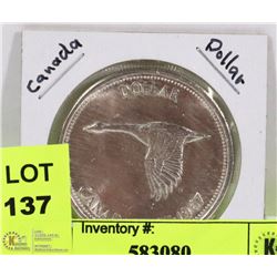 SILVER 1867-1967 CANADAS LAST SILVER DOLLAR ISSUE.