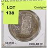 Image 1 : SILVER 1958 DEATH TOTEM B.C. DOLLAR.