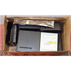 BOX OF APPROX 14 PORTABLE CD/DVD DRIVES.