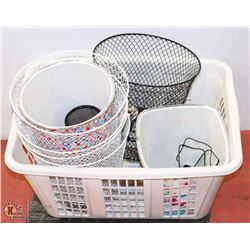 LAUNDRY BASKET WITH ASSORTED BASKETS & MORE