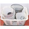 Image 1 : LAUNDRY BASKET WITH ASSORTED BASKETS & MORE