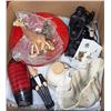 Image 1 : BOX W/MERMAID LAMP, DECORATIVE RED &