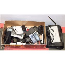 LARGE BOX W/LOTS OF CELL PHONES & PHONE