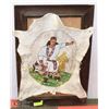 Image 1 : ANTIQUE HIDE PICTURE 21X31 WITH FRAME
