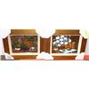 Image 1 : SET OF 2 ARTWORK 3D STYLE FRAMED