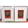 Image 1 : SET OF 2 ARTWORK 3D STYLE FRAMED