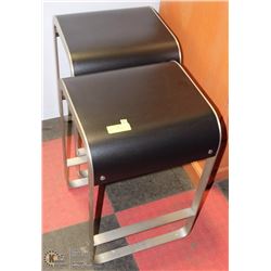 PAIR OF 24" CUSTOM BLACK  STOOLS