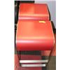 Image 1 : PAIR OF 24" CUSTOM RED STOOLS