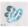 Image 1 : 20) GENUINE BLUE TOPAZ ASST SHAPES BIRTHSTONES