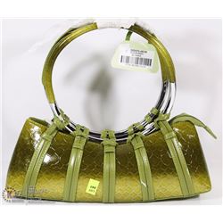 SNAKESKIN STYLE PURSE ON CHOICE: GREEN