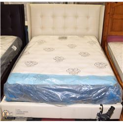 SHOWHOME QUEEN SIZE LEATHERETTE BEDFRAME ON CHOICE