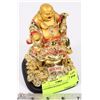 Image 1 : LAUGHING BUDDHA FIGURE