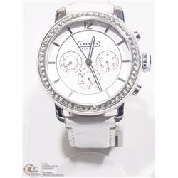 28) COACH LEATHER WATER RESISTANT UNISEX WATCH