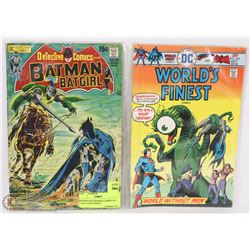 BATMAN & SUPERMAN COMICS W/ 15 & 25 CENT PRICES